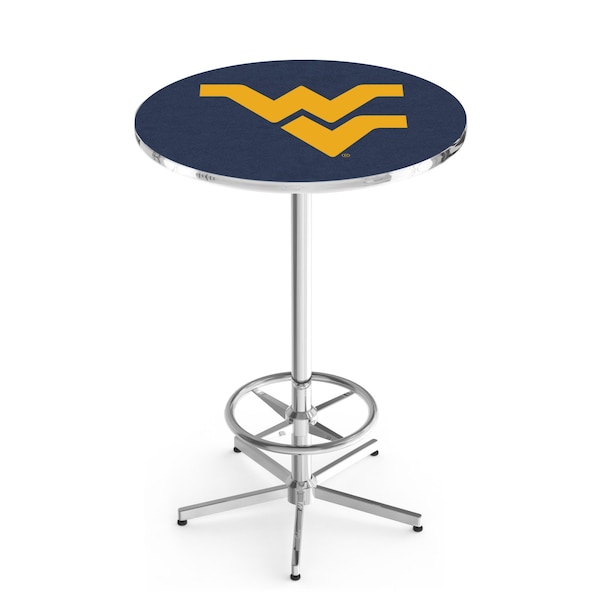 42" Chrome West Virginia Pub Table